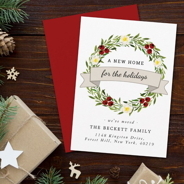 Nouvelle Maison Pour Les Vacances | Faire-part de  (Créateur téléchargé)