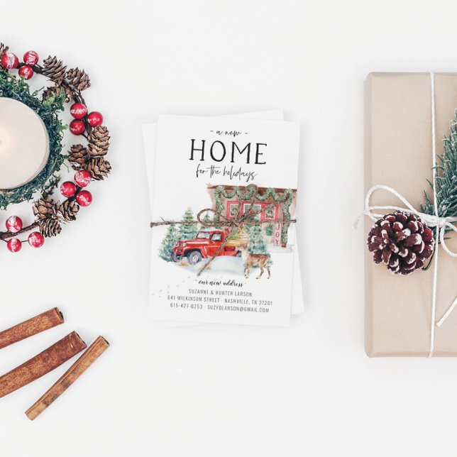 Nouvelle Maison Pour Les Vacances Faire-part En Mo (Créateur téléchargé)