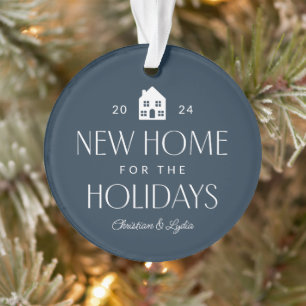 Nouvelle maison une photo marine bleu Noël