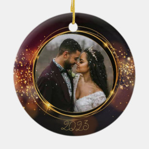 Nouvelle mariée Personnalisée Ornement de Noël