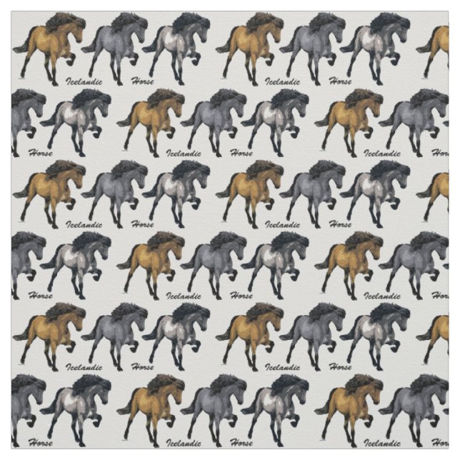 Nouvelle-Mode-Isländer-Pferd Stoff (Muster)