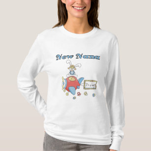Nouvelle Nana de T-shirts et cadeaux d'avion-garço