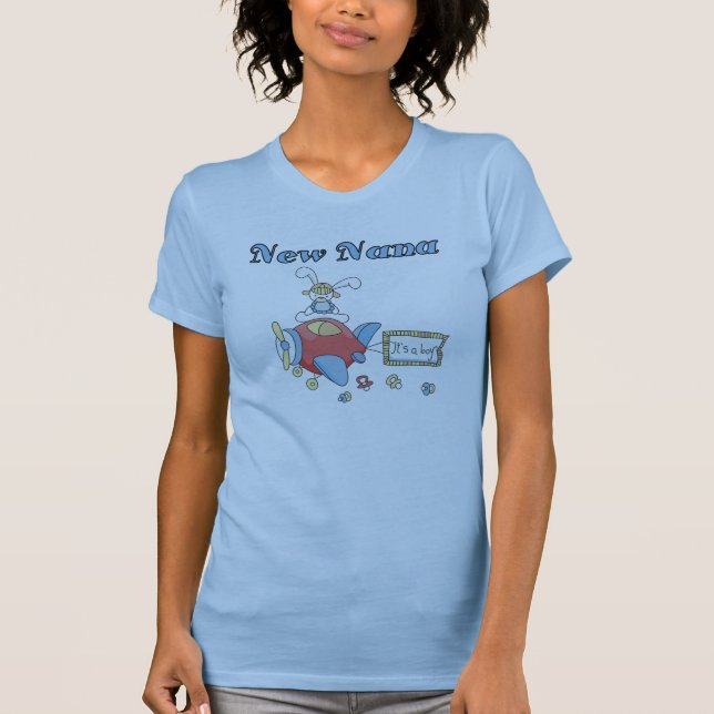 Nouvelle Nana de T-shirts et cadeaux d'avion-garço (Devant)