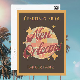 Nouvelle-Orléans City Louisiane Retro Carte postal
