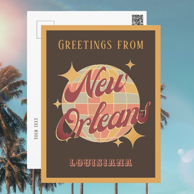 Nouvelle-Orléans City Louisiane Retro Carte postal (Créateur téléchargé)