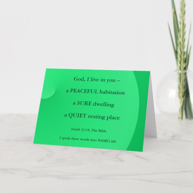 Nouvelle page Carte de voeux de Versets de la Bibl (Devant)