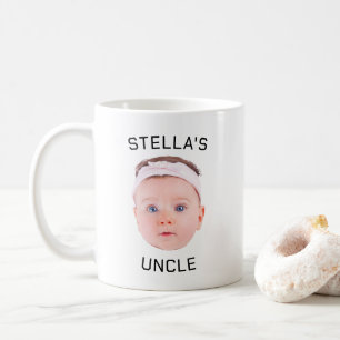 Nouvelle Tasse Cadeau Oncle, Personnalisé Baby Fac