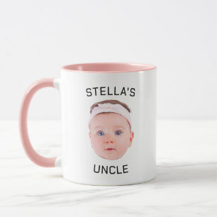 Nouvelle Tasse Cadeau Oncle, Personnalisé Baby Fac