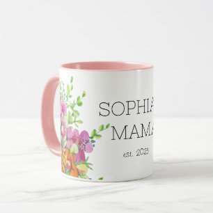 Nouvelle tasse Mama, FLEURS ROSES