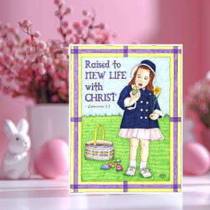 Nouvelle vie en Christ Pâques Inspiration carte po