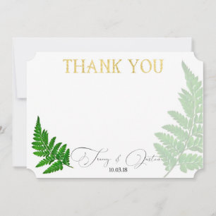 Nouvelle-Zélande Fern Carte de remerciements