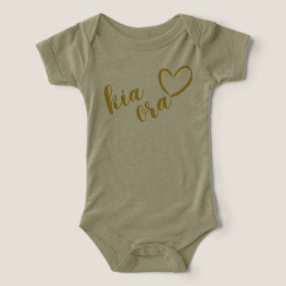 NOUVELLE-ZÉLANDE KIA ORA MAORI GOLD SCRIPT NOM NZ