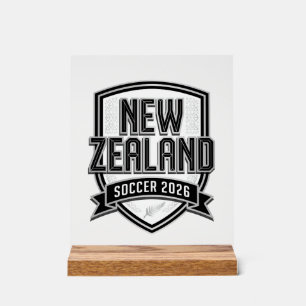 Nouvelle-Zélande Soccer 2026 Soccer Bold Typograph