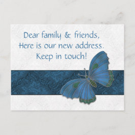 Nouvelles cartes d'adresse invités Brocart papillo