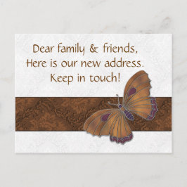 Nouvelles cartes d'adresse invités Papillon Brocar
