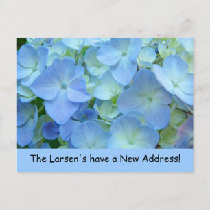 Nouvelles cartes postales d'annonce Adresse Bleue