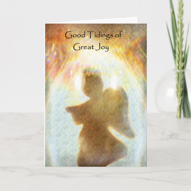 Nouvelles de grande carte de Noël de joie (Devant)