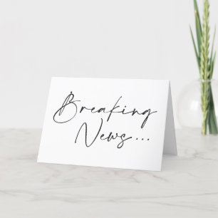 Nouvelles de rupture minimaliste Faire-part de gro