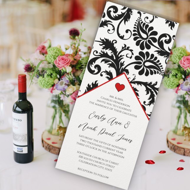 Nouvelles tailles Faire-part de mariage de torsade (Créateur téléchargé)