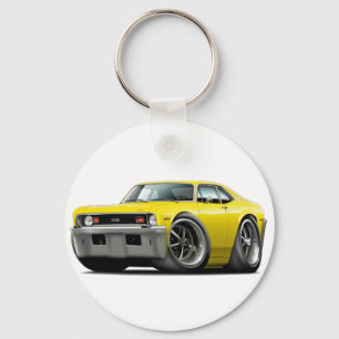 Nova-gelbes Auto 1973-74 Schlüsselanhänger
