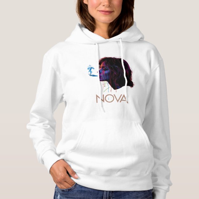 Nova Glow Painted Silence Hoodie (Vorderseite)
