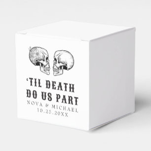 NOVA Gothic Floral Skull Til Death Wedding Geschenkschachtel