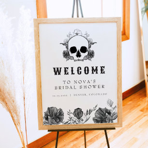NOVA Gothic Skull Til Tod Brautparty Willkommen Poster