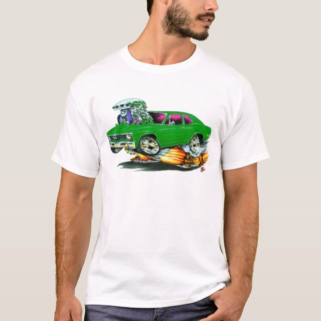 Nova-grünes Auto 1968-70 T-Shirt (Vorderseite)