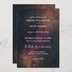 Nova Night Sky Faire-part de mariage