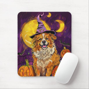 Nova Scotia Duck Toller Halloween HexenkPumpkin Mousepad