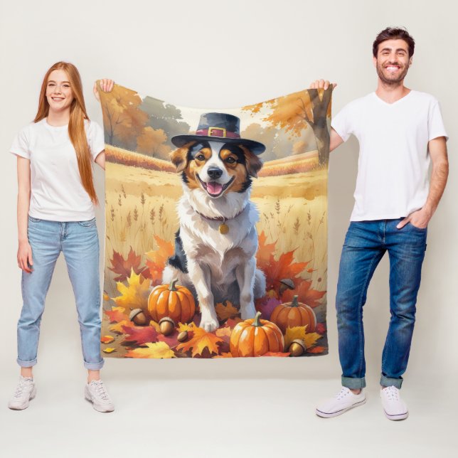 Nova Scotia Duck Toller Herbstleaves Erntedank Fleecedecke (Beispiel)