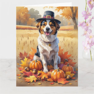 Nova Scotia Duck Toller Herbstleaves Erntedank Karte