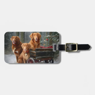 Nova Scotia Duck Toller Retriever Schnee-Schlitten Gepäckanhänger