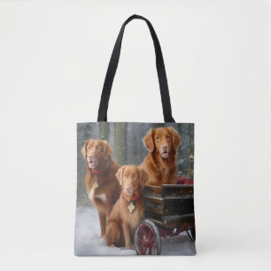 Nova Scotia Duck Toller Retriever Snowy Sleigh Tasche
