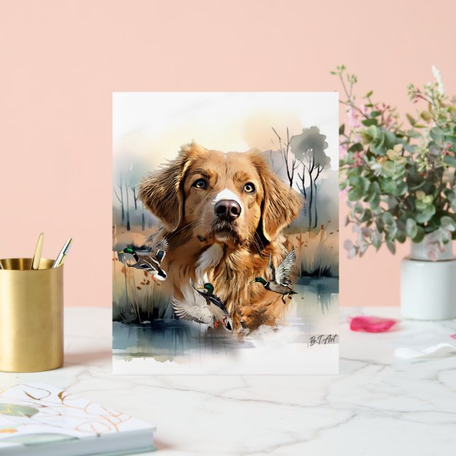 Nova Scotia Duck Tolling Retriever, Art Acrylschild (Hochzeit)