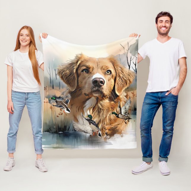 Nova Scotia Duck Tolling Retriever, Art Fleecedecke (Beispiel)