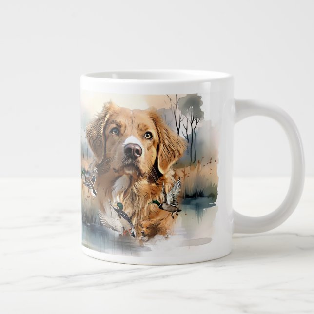 Nova Scotia Duck Tolling Retriever, Art Jumbo-Tasse (Rechts)