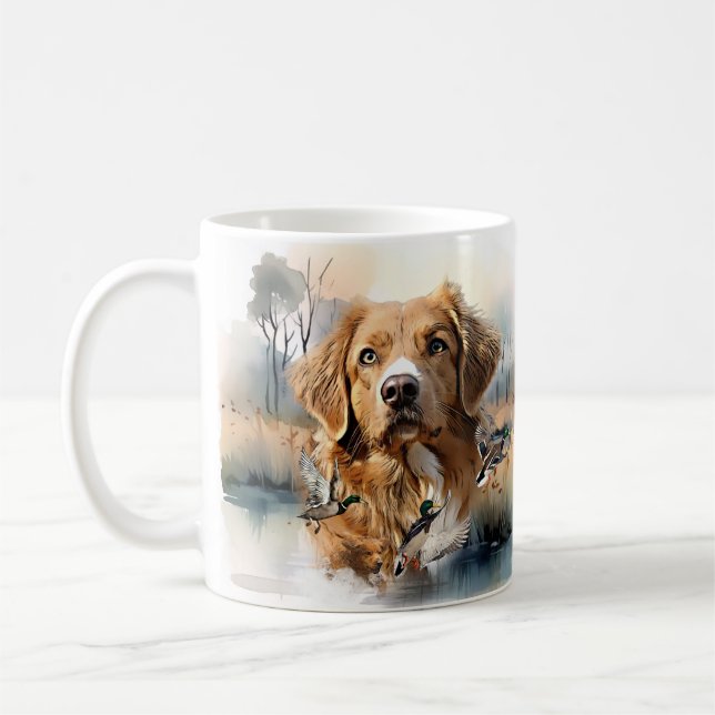 Nova Scotia Duck Tolling Retriever, Art Kaffeetasse (Links)