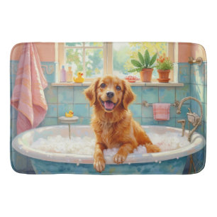 Nova Scotia Duck Tolling Retriever Badzeit Freude Badematte