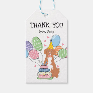 Nova Scotia Duck Tolling Retriever Birthday Favor Geschenkanhänger