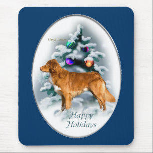 Nova Scotia Duck Tolling Retriever Christmas Gesch Mousepad