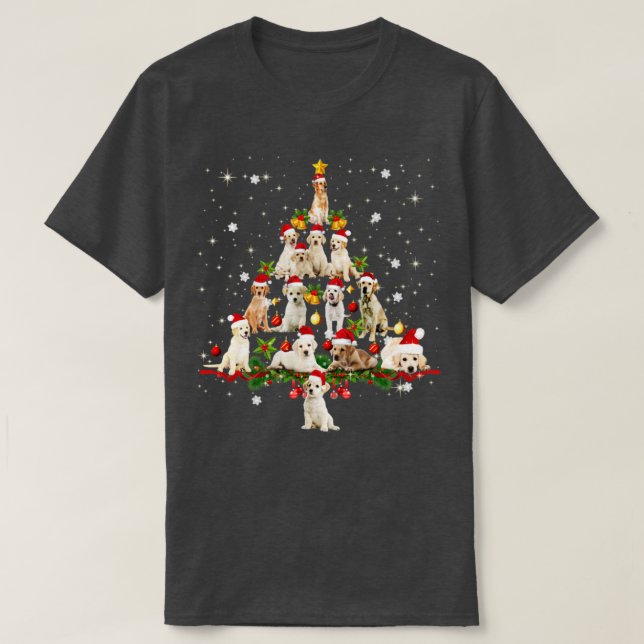Nova Scotia Duck Tolling Retriever Christmas Tree T-Shirt (Design vorne)