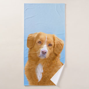 Nova Scotia Duck Tolling Retriever Dog Painting Badhandtuch Set