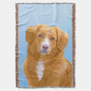 Nova Scotia Duck Tolling Retriever Dog Painting Decke