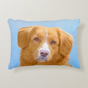 Nova Scotia Duck Tolling Retriever Dog Painting Dekokissen