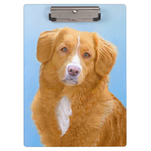 Nova Scotia Duck Tolling Retriever Dog Painting Klemmbrett