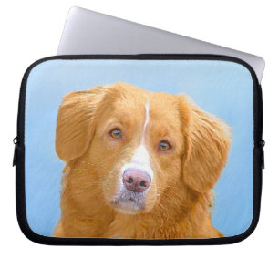 Nova Scotia Duck Tolling Retriever Dog Painting Laptopschutzhülle
