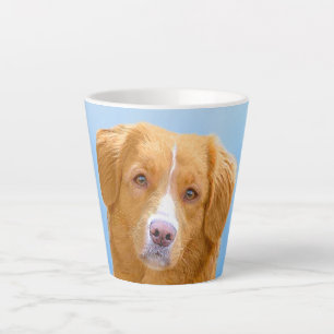 Nova Scotia Duck Tolling Retriever Dog Painting Milchtasse