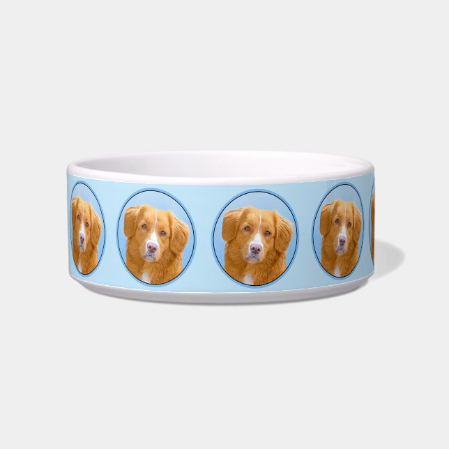 Nova Scotia Duck Tolling Retriever Dog Painting Napf (Links)