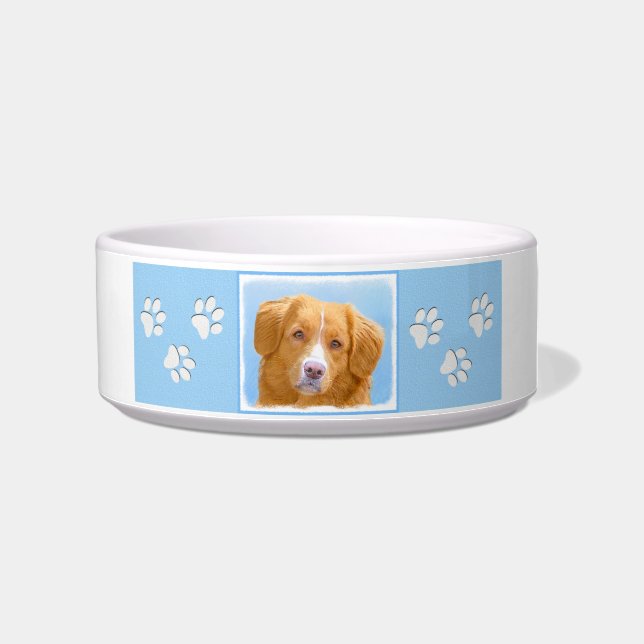 Nova Scotia Duck Tolling Retriever Dog Painting Napf (Rechts)